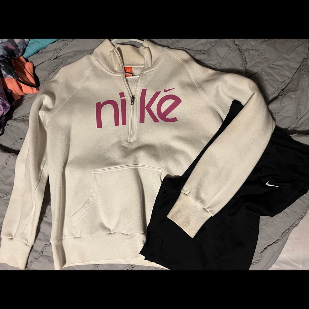 Nike Mock neck sweatshirt and black Nike pants